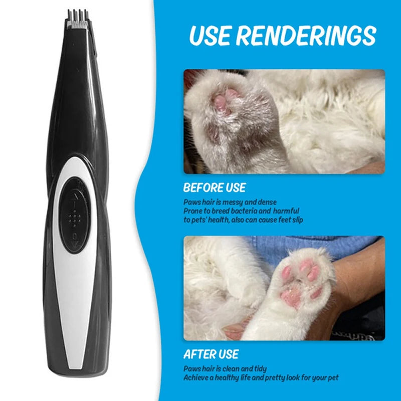 USB Rechargeable Pet Hair Trimmer – Grooming Kit
