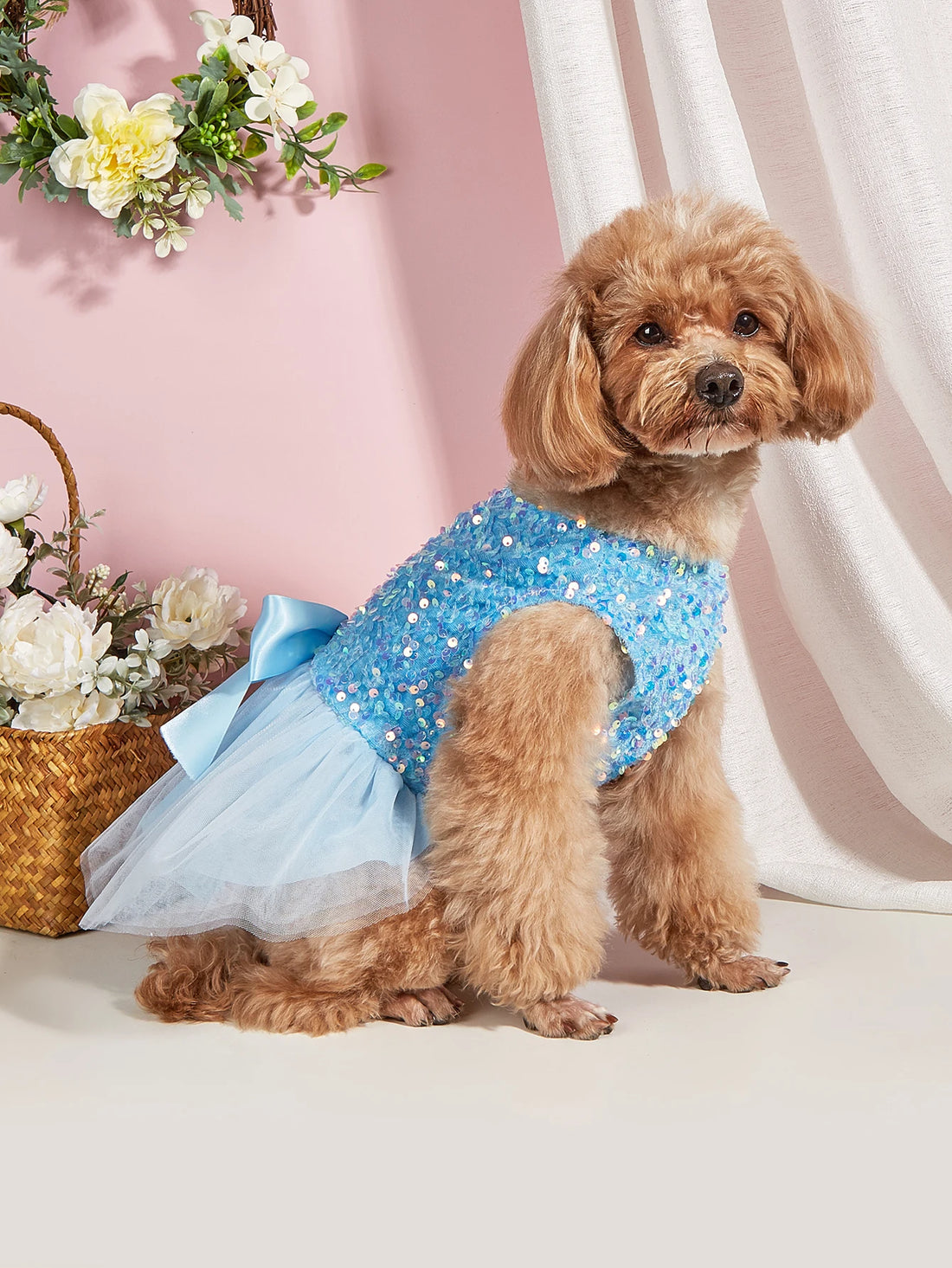 Princess Sequin Tulle Dog Dress