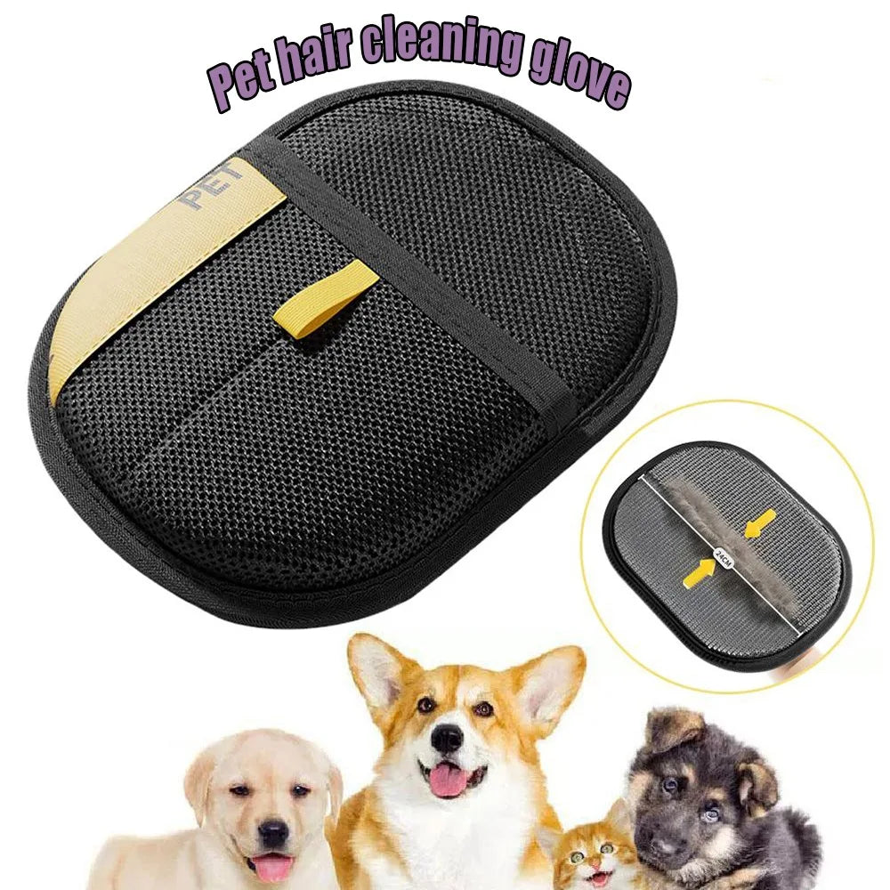 Electrostatic Pet Hair Remover Glove – Reusable Fur Tool