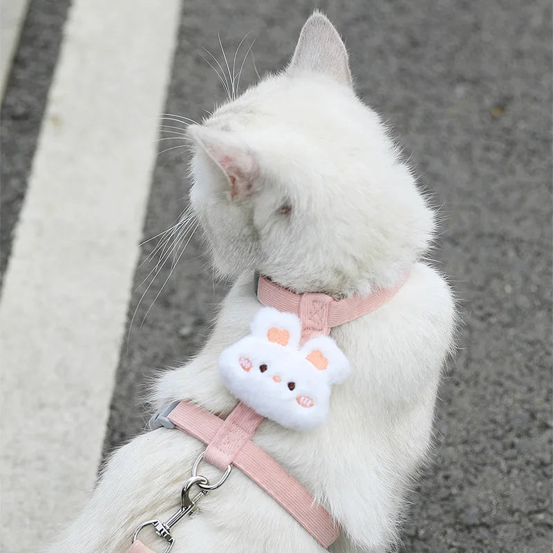 Adjustable Cat & Small Dog Harness and Leash Set