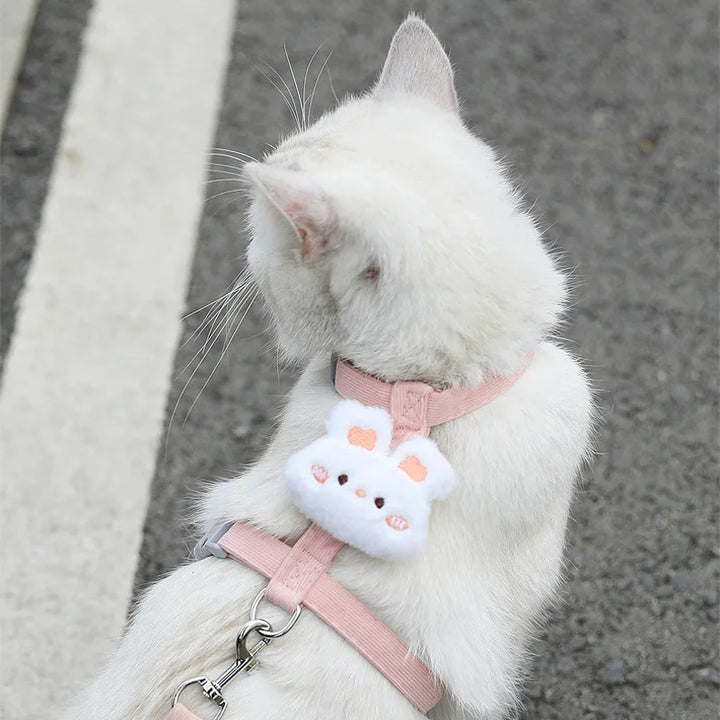 Adjustable Cat & Small Dog Harness and Leash Set