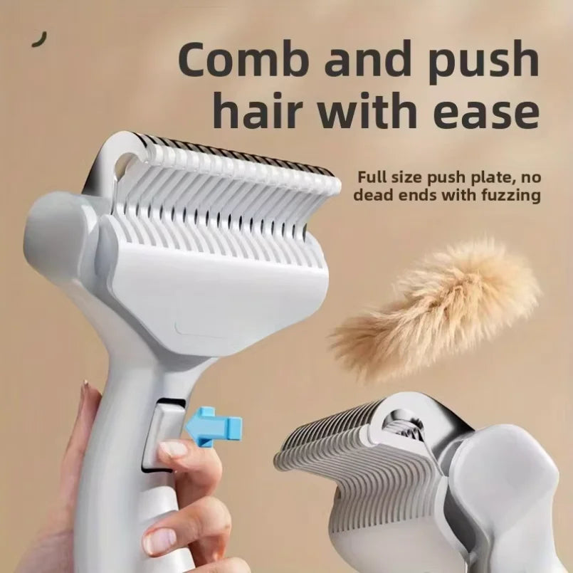 Stainless Steel Dog Deshedding Comb – Dematting Tool