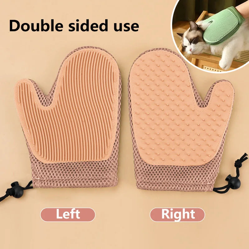 Pet Grooming Glove – Gentle Massage Hair Remover