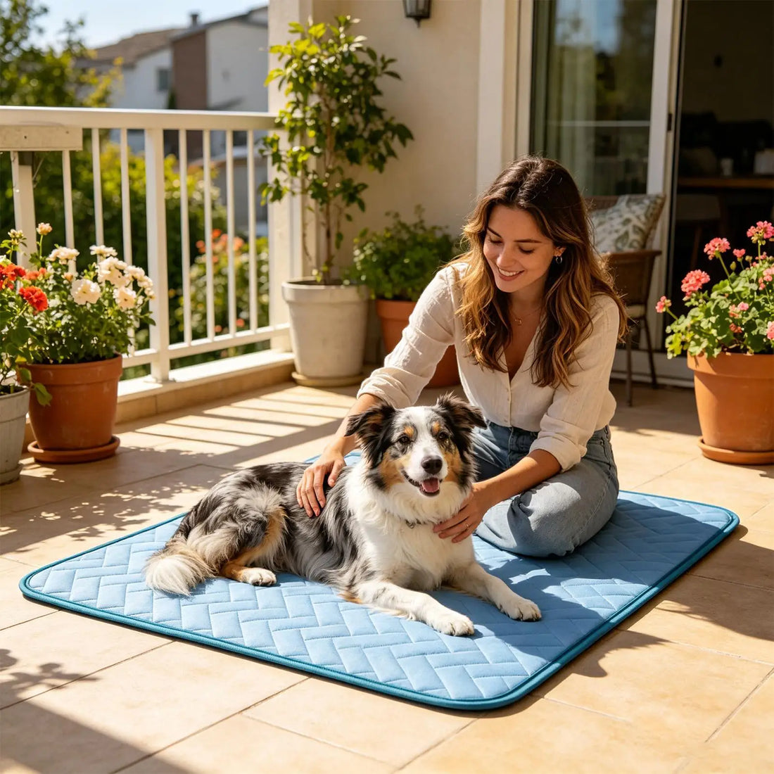 Dog Cooling Mat – Heat Relief Pad for Kennels & Crates