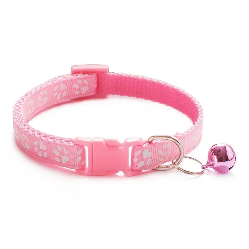 Colorful Cat Collar with Bell – Adjustable & Cute