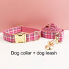 Plaid Dog Collar, Harness & Leash Set – Personalized