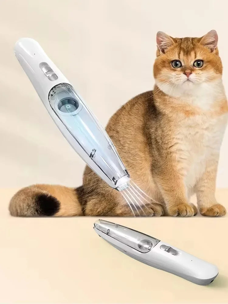 2-in-1 Pet Hair Clipper with Vacuum – Grooming Kit