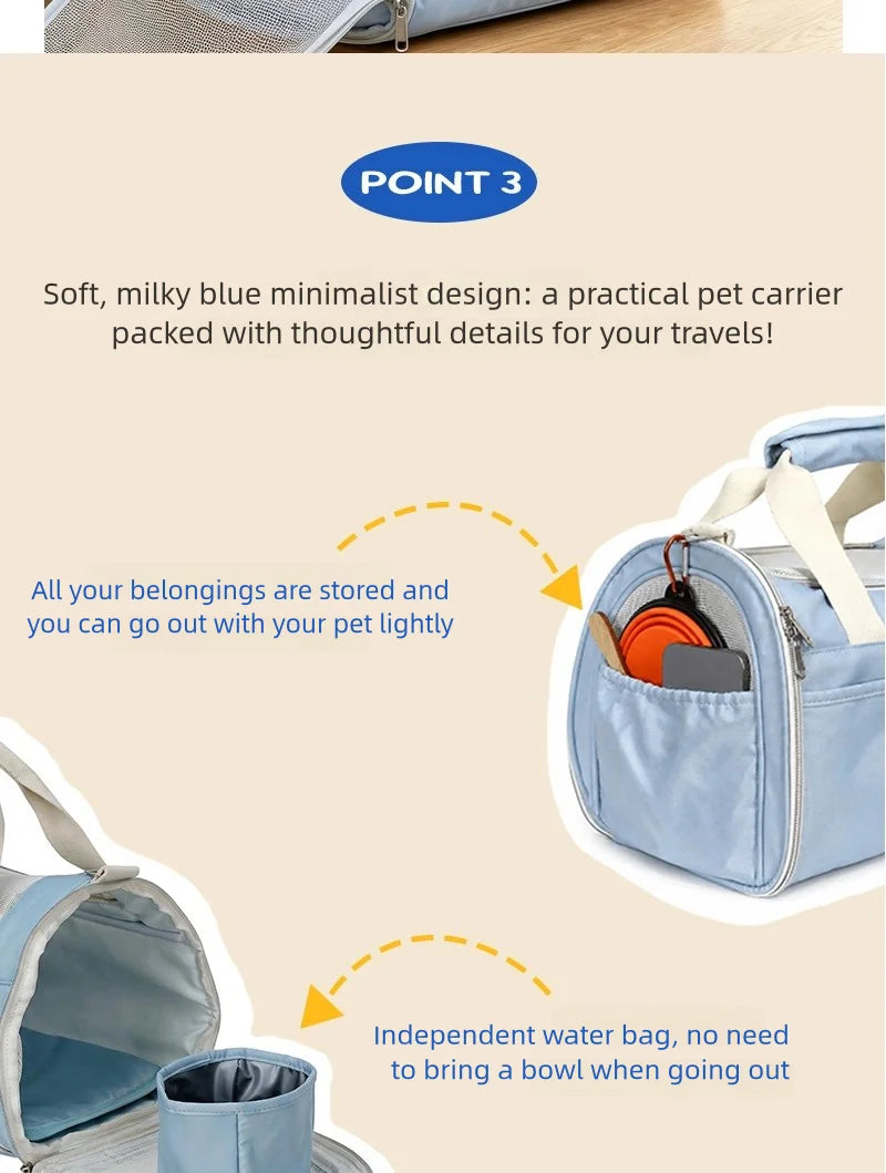 Airline-Approved Pet Travel Carrier Bag
