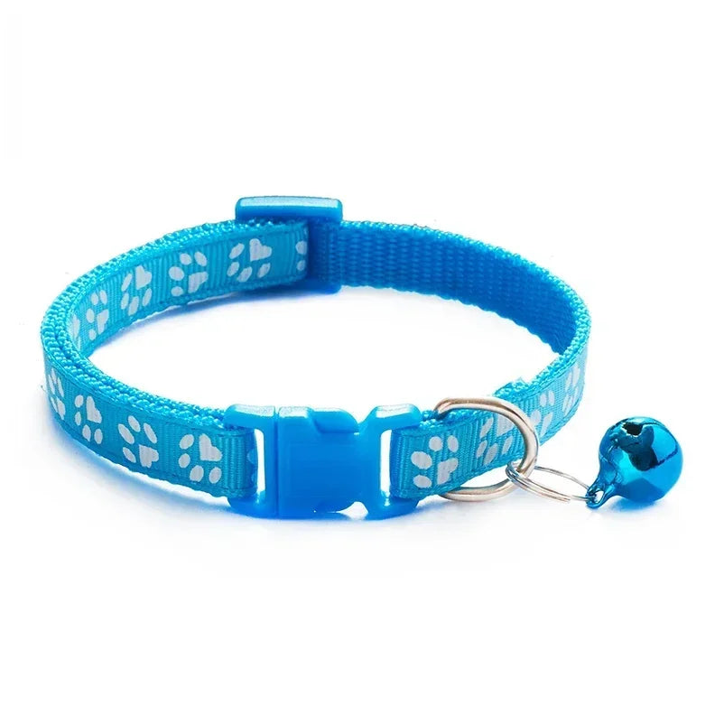 Colorful Cat Collar with Bell – Adjustable & Cute