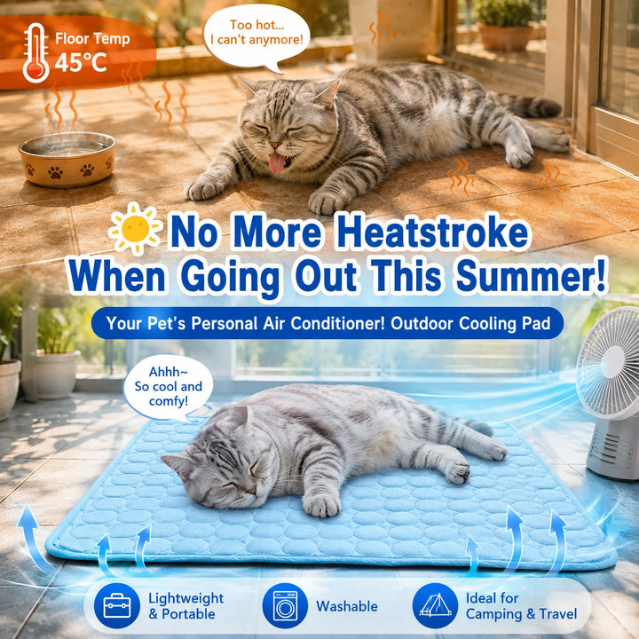 Dual-Sided Pet Cooling Mattress – Summer Gel Bed