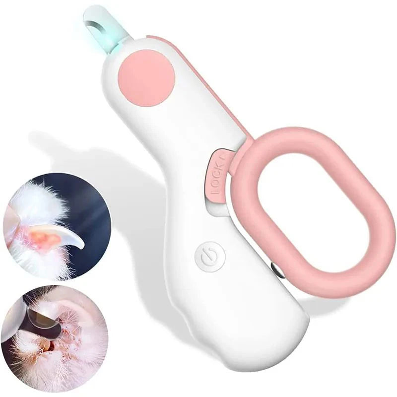 LED Light Pet Nail Clipper – Safety Lock Trimmer