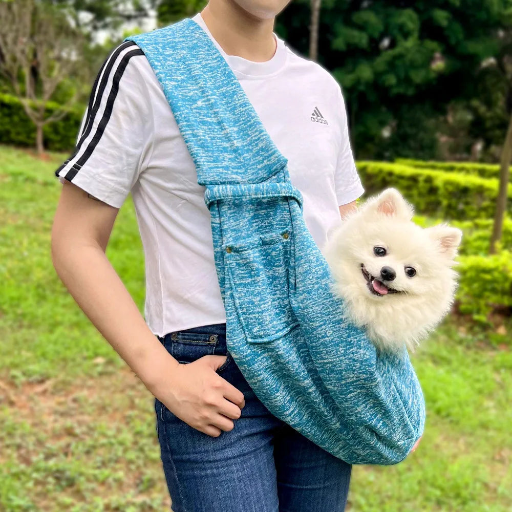 Quilted Cat Carrier Sling – Warm Winter Travel Bag