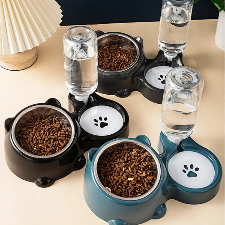 Automatic Pet Feeder & Water Dispenser – No Power Needed