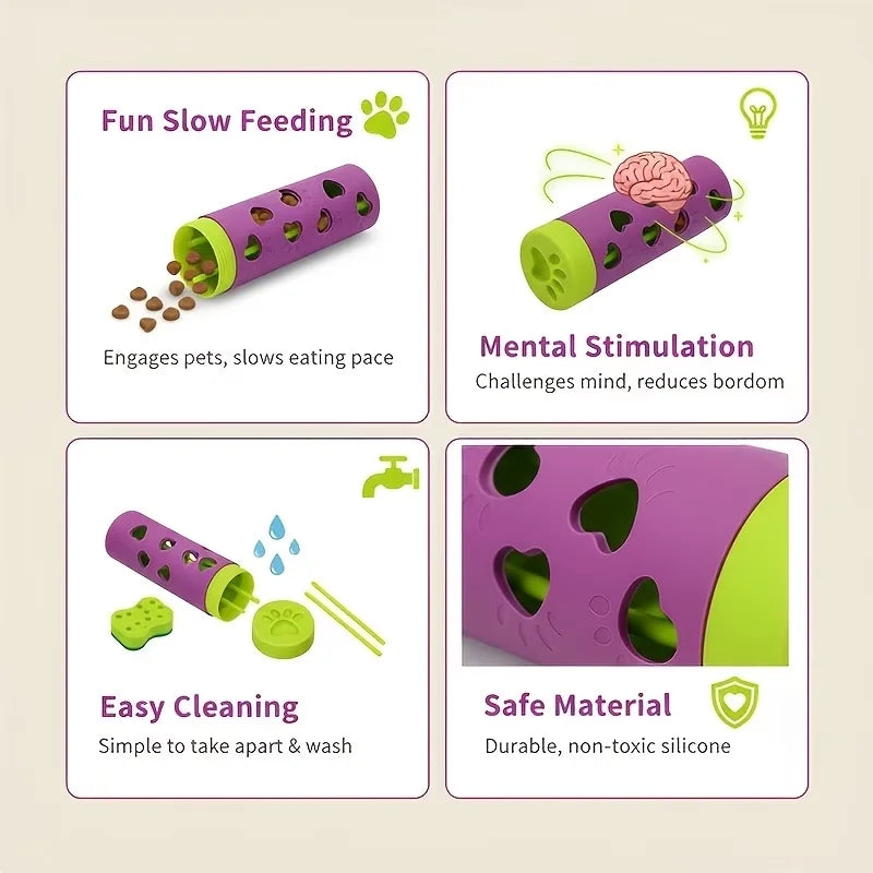 Interactive Slow Feeder Treat Dispenser