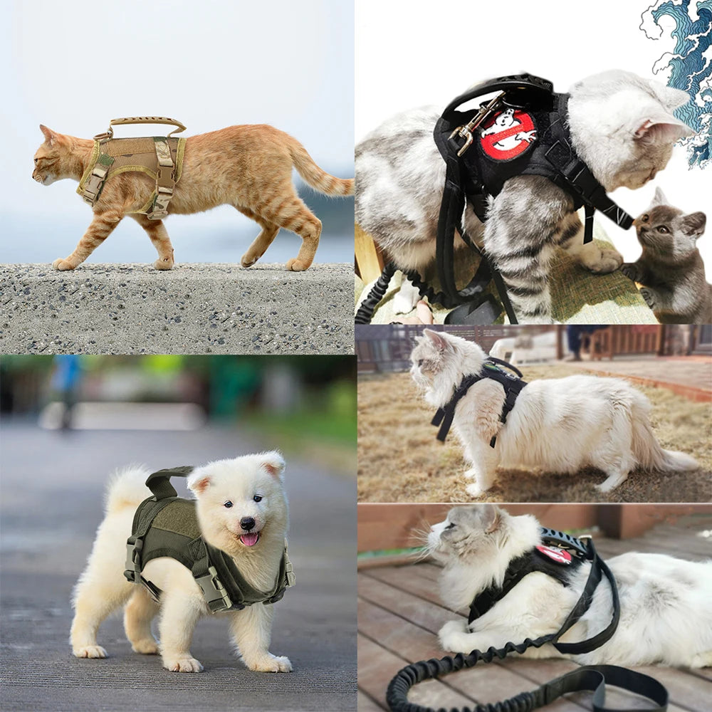 Escape-Proof Cat Harness – Soft Mesh Vest with Handle