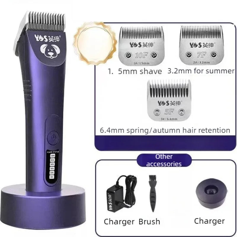 Silent Pet Hair Trimmer – Portable High-Power Clipper