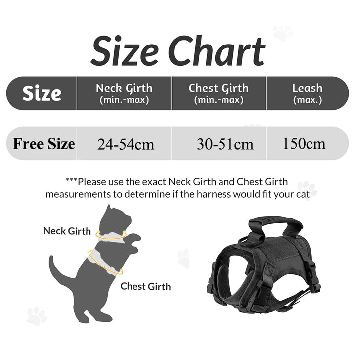 Escape-Proof Cat Harness – Soft Mesh Vest with Handle