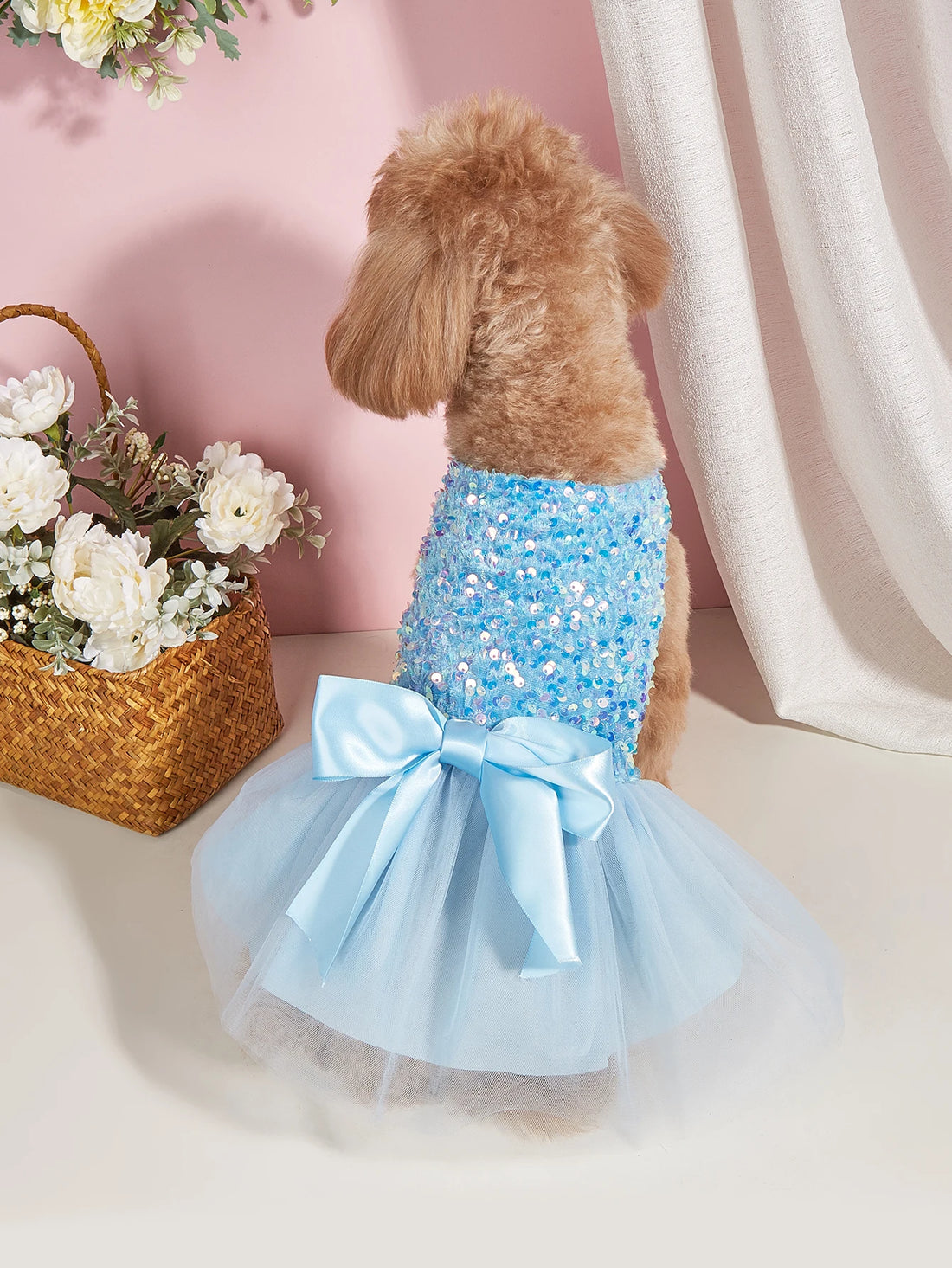 Princess Sequin Tulle Dog Dress