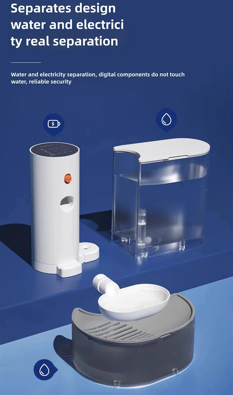 Automatic Cat Water Fountain – No Power Needed