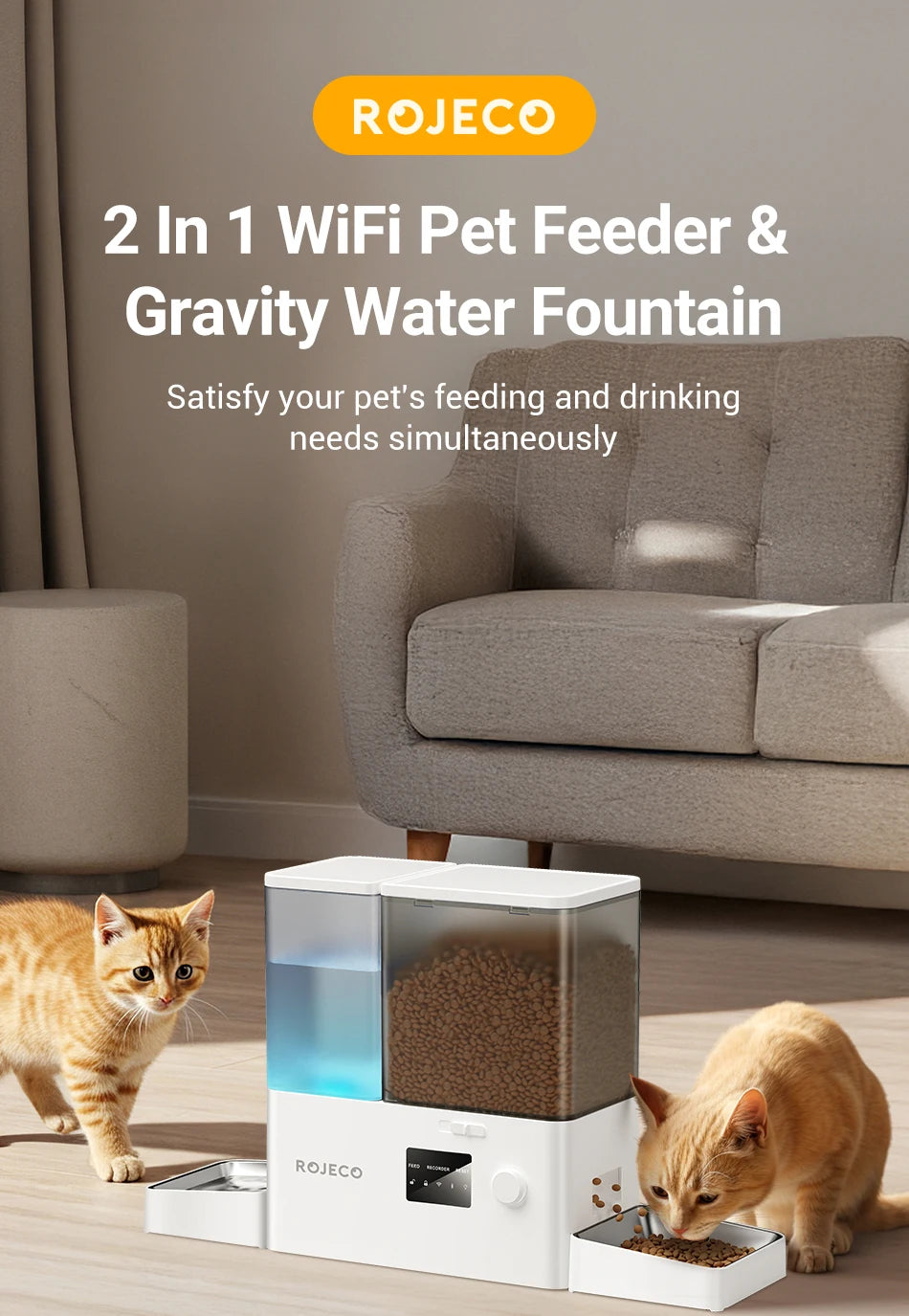Smart WiFi Pet Feeder & Water Fountain