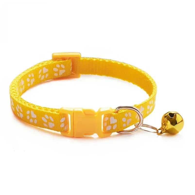 Colorful Cat Collar with Bell – Adjustable & Cute