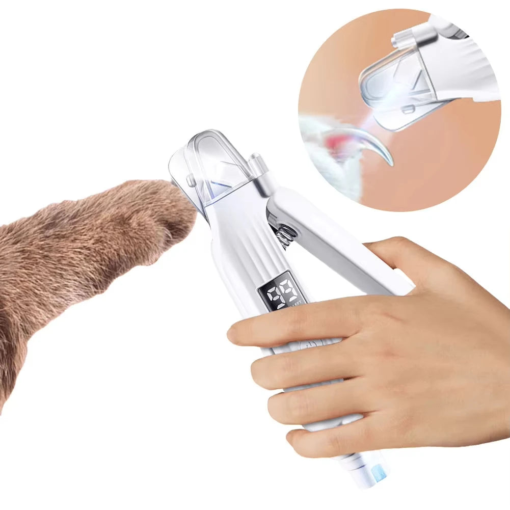 2-in-1 Electric Pet Nail Trimmer & Grinder with LED