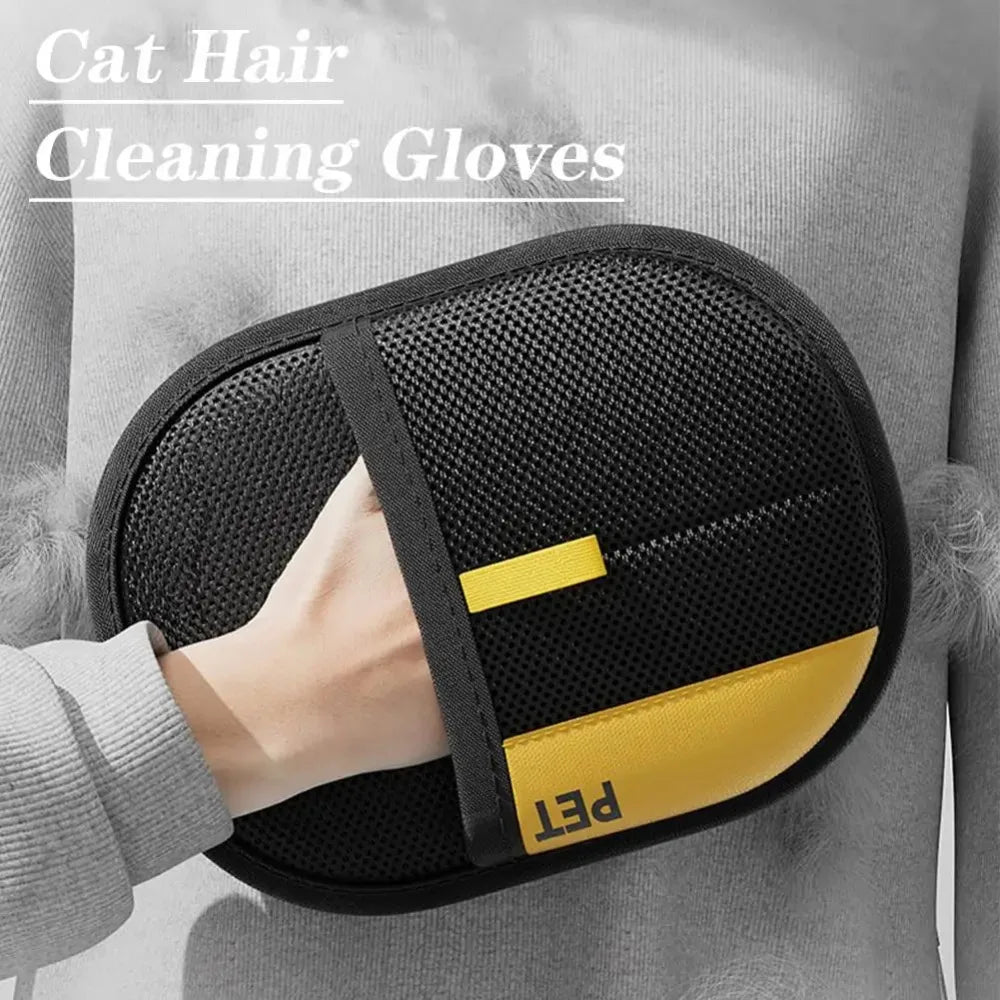 Electrostatic Pet Hair Remover Glove – Reusable Fur Tool
