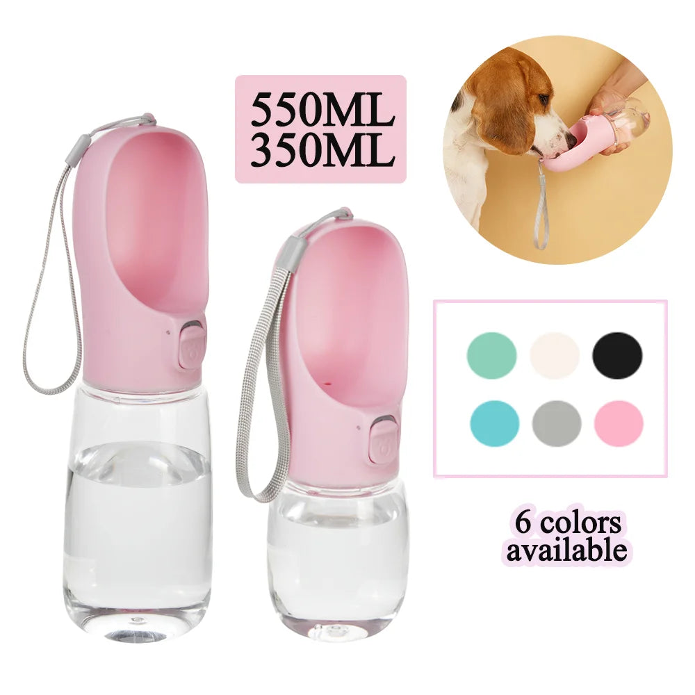 Portable Pet Water Bottle with Lanyard