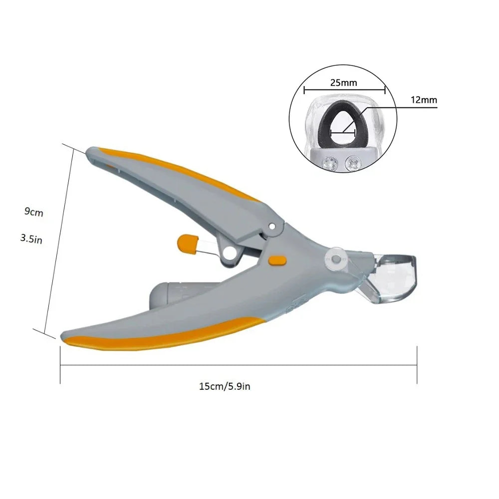 Pet Nail Clipper Scissors with LED Light