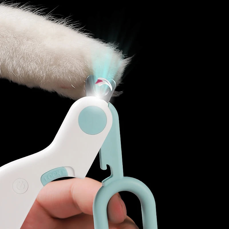 LED Light Pet Nail Clipper – Safety Lock Trimmer