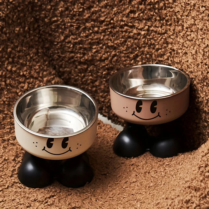 Elevated Stainless Steel Pet Bowls – No-Spill Feeder
