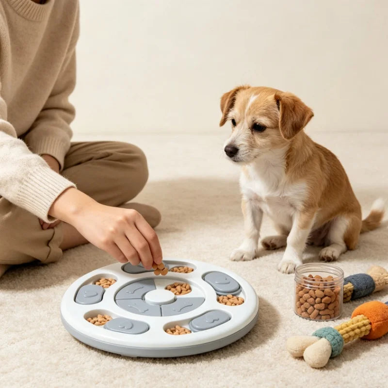 Interactive Dog Feeder Puzzle Toy