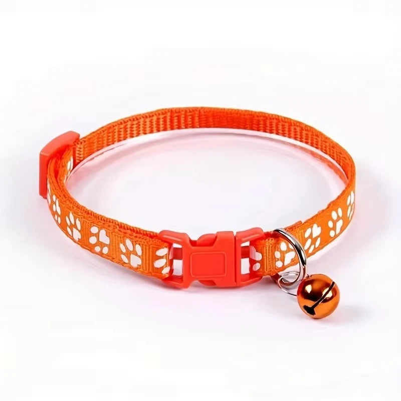 Colorful Cat Collar with Bell – Adjustable & Cute
