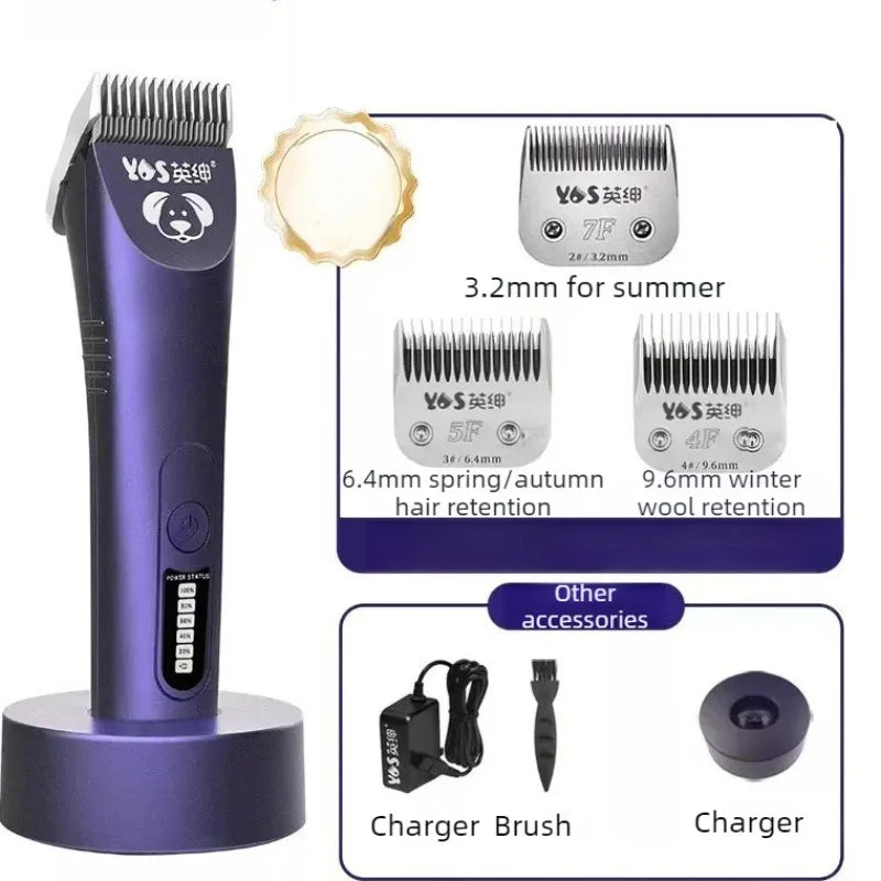 Silent Pet Hair Trimmer – Portable High-Power Clipper