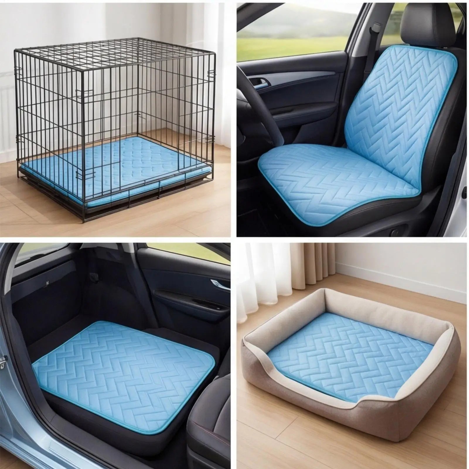 Dog Cooling Mat – Heat Relief Pad for Kennels & Crates