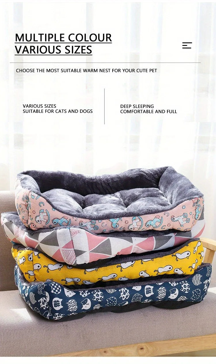 Cozy Dog Sofa Bed – Basket Mat for Small to Large Pets