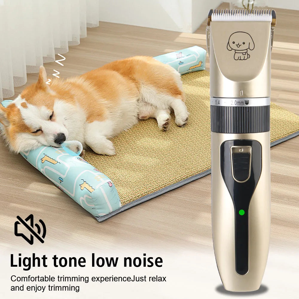 Electric Pet Hair Clipper Set – Grooming Trimmer Kit