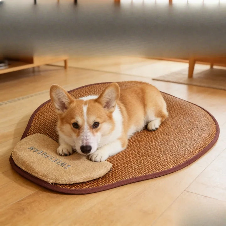 Ice Silk Pet Cooling Pillow – Breathable Summer Pad