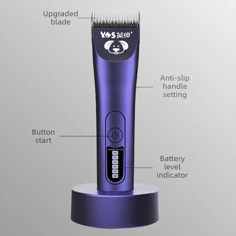 Silent Pet Hair Trimmer – Portable High-Power Clipper