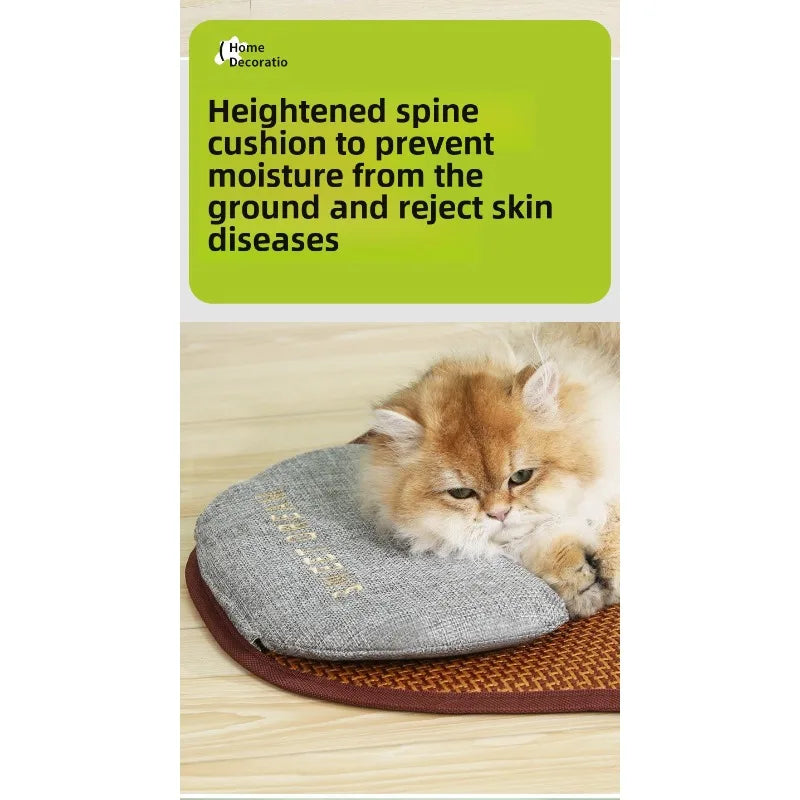 Ice Silk Pet Cooling Pillow – Breathable Summer Pad