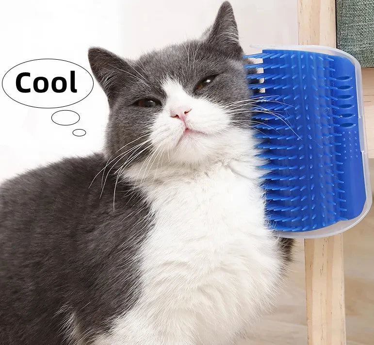 Cat Corner Massage Brush – Self-Grooming Scratcher Comb