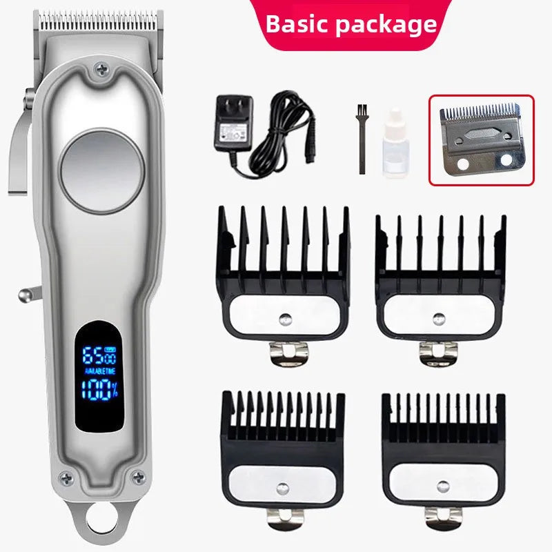 Cordless Dog Clippers – High-Power Grooming Shaver with LCD