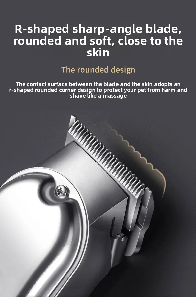 Cordless Dog Clippers – High-Power Grooming Shaver with LCD