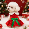 Gold Velvet Christmas Dog Dress