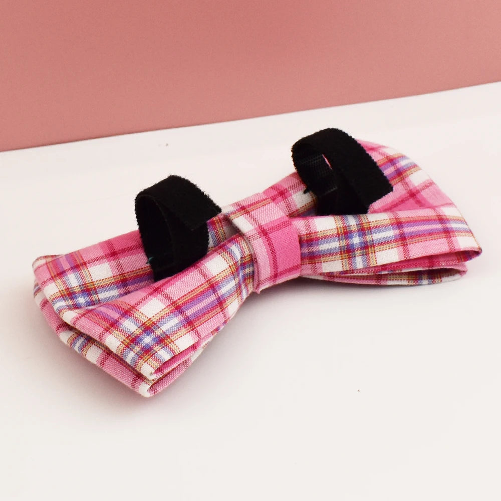 Plaid Dog Collar, Harness & Leash Set – Personalized