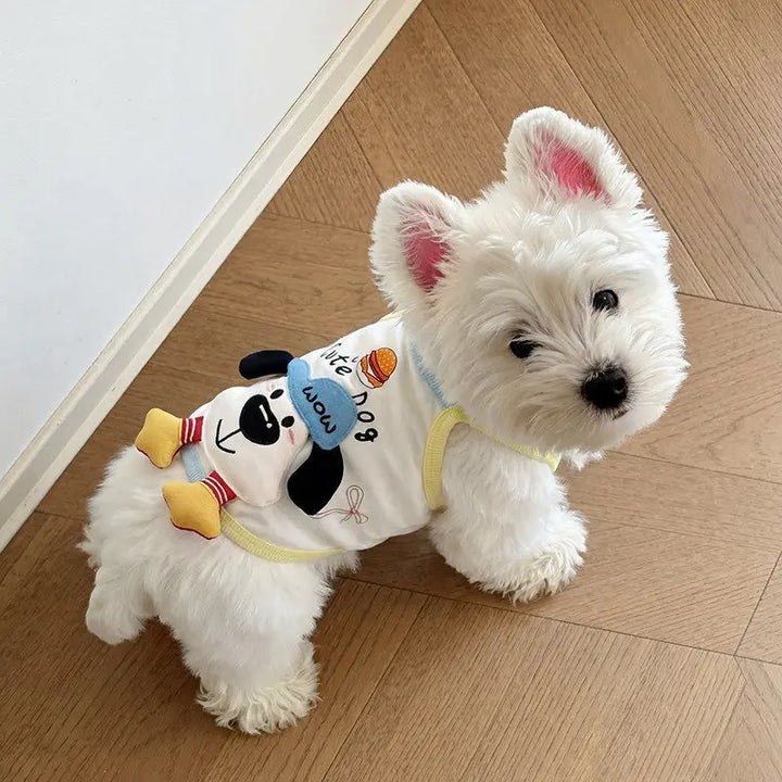 Ice Cream Print Pet Vest Dress