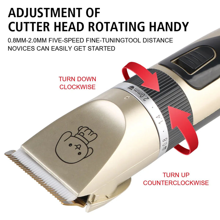 Electric Pet Hair Clipper Set – Grooming Trimmer Kit