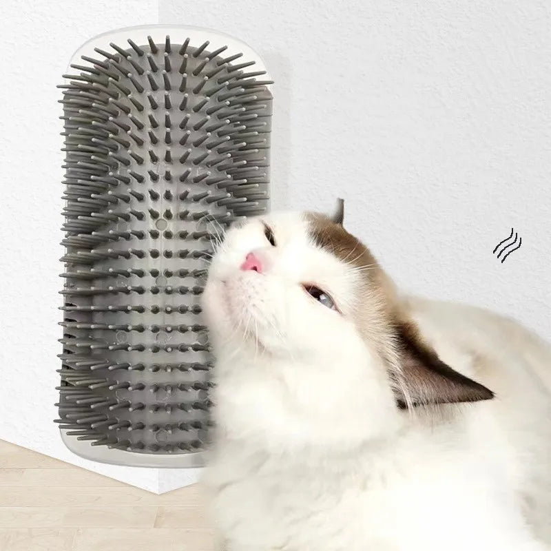 Cat Corner Massage Brush – Self-Grooming Scratcher Comb
