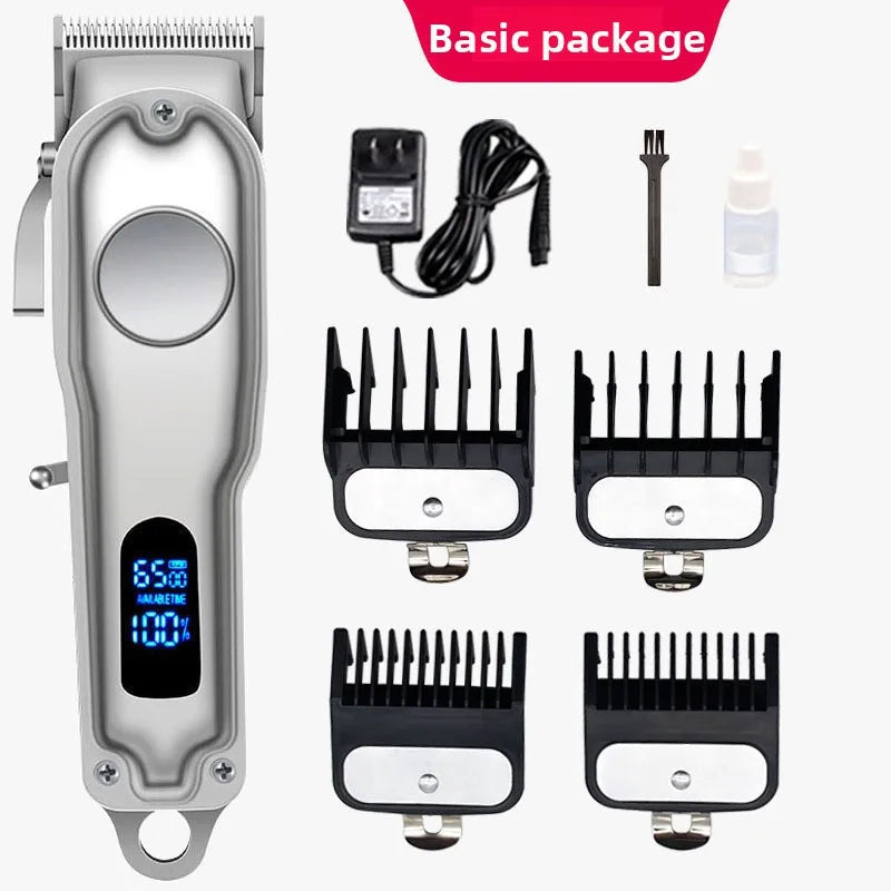 Cordless Dog Clippers – High-Power Grooming Shaver with LCD