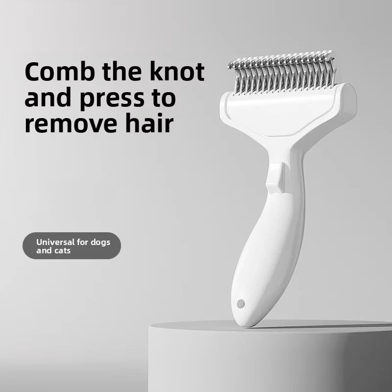 Stainless Steel Dog Deshedding Comb – Dematting Tool